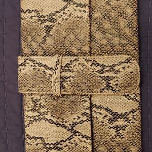 Snakeskin clutch